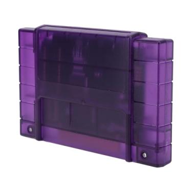 Imagem de Generic Cartucho de Jogos, V1.0 3000 Em 1 Console Cartucho de Videogame Salva Automaticamente Multifuncional Portátil para Console de Jogos (Roxo Translúcido)