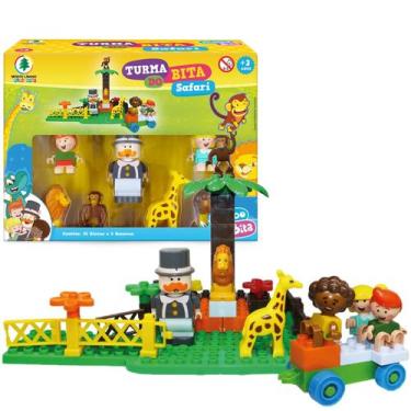 Imagem de Turma Do Bita Safari Blocos De Montar Com 5 Bonecos - Monte Líbano