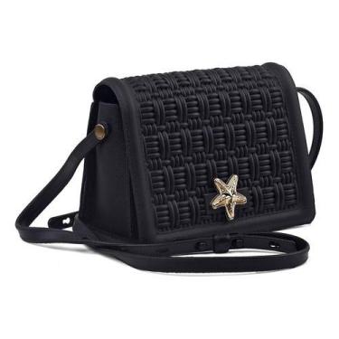 Imagem de Bolsa Feminina Transversal Tiracolo Leve - Nadya Ribeiro, Preto