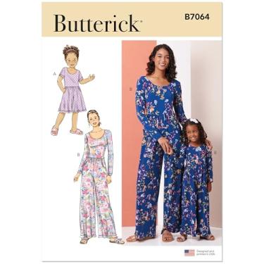 Imagem de Butterick Pattern B7064 Macacão de malha infantil e feminino