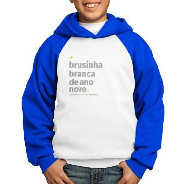 Imagem de Moletom Infantil Brusinha branca de ano novo - Foca na Moda, Branco, A