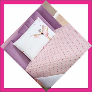 Imagem de Jogo de Cama Lençol Kids Solteiro Bailarina 2 Peças - Casa Show Enxova