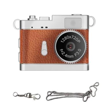 Imagem de Mingzhe Câmera Digital, Câmera Vintage 1080p para Fotografia Com Tela de 0,96 Polegadas, Digital Compacta Portátil para Adolescentes Adultos Iniciantes (Marrom)