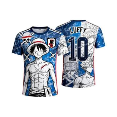 Imagem de Camiseta De Futebol One Piece Luffy Para Crianças E Adultos, Camiseta 