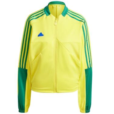 Imagem de Jaqueta Feminino Tiro Cut Três Listras Amarelo e Verde Adidas-Feminino