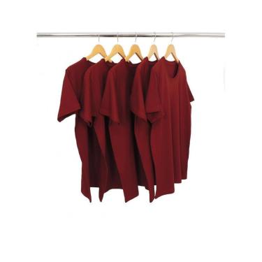 Imagem de Kit 5 Camisetas Masculinas de Algodão Premium Básica Lisa-Masculino