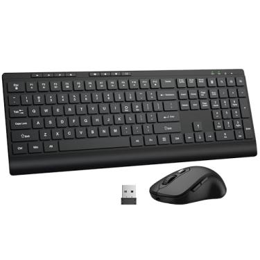 Imagem de Combo de teclado e mouse sem fio MK548