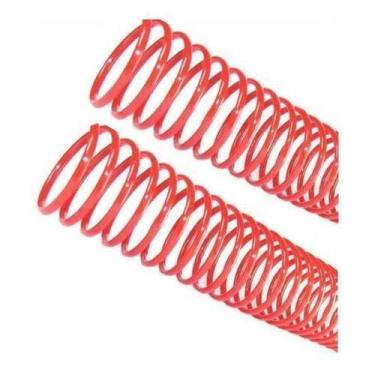 Imagem de Espiral Para Encadernação Vermelho 25mm Para 160 Folhas 45un - CASSMAR