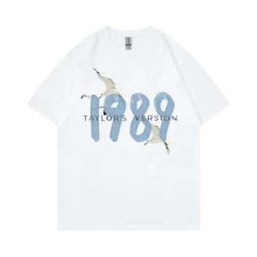Imagem de Camiseta Unissex Oversized Taylor Swift 1989 De Manga Curta, Presente 