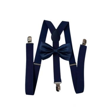 Imagem de 3 Kits Suspensório + Gravata Borboleta Adulto E Infantil - STYLESTORE,