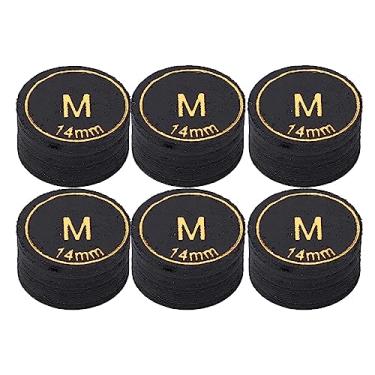 Imagem de CUOFYUNL 6 peças de pontas para taco de bilhar profissional multi camadas de substituição para tacos de bilhar e sinuca 14 mm (M)