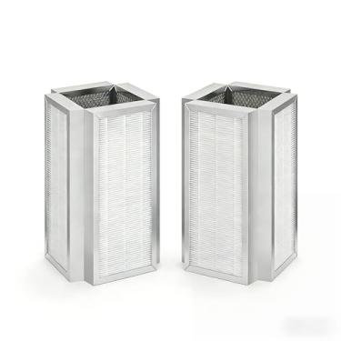 Imagem de Dreduxun Filtro de substituição M50 Premium H13 True Hepa compatível com purificador de ar modelo 50, sistema de filtragem de 3 estágios, pré-filtro, HEPA H13 verdadeiro e carbono ativado, pacote com