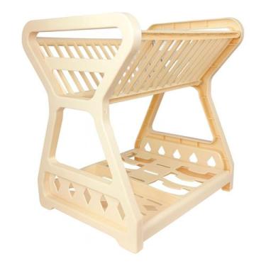 Imagem de Escorredor Plástico Para Louça 30x24,5x34cm Cozinha Prático - Clink, B