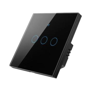 Imagem de Interruptor Inteligente WiFi EU Com Fio Neutro/Sem Fio Neutro 220V Com