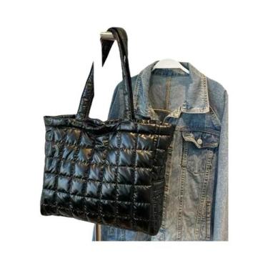 Imagem de Bolsa De Ombro Acolchoada De Grande Capacidade Para Mulheres, Tote De 