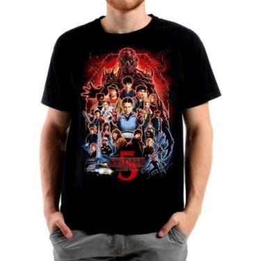 Imagem de Camiseta Stranger things Coisas Estranhas Blusa algodão Camisa do infa