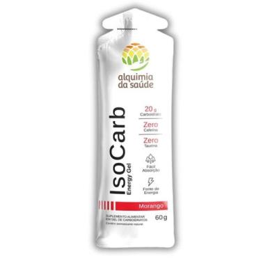 Imagem de IsoCarb Energy Gel Alquimia da Saúde Morango 15 Unidades 60g -, Morang