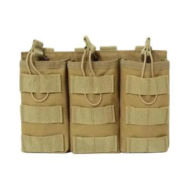 Imagem de Bolsa Tripla Para Carregadores Molle M4 M16 AK AR15, Coldre De Cintura