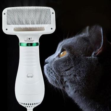 Imagem de 2-em-1 portátil secador de cabelo do cão do animal de estimação pente 