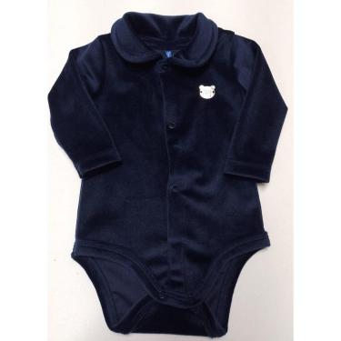 Imagem de Body Plush Luxo Térmico Bebê Menino Inverno LessaKids B9202-Masculino