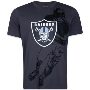Imagem de CAMISETA NEW ERA REGULAR NFL LAS VEGAS RAIDERS WORLD OF LOGOS-Masculino