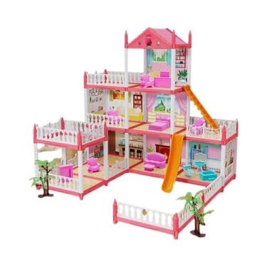 Imagem de Casa De Brinquedo Mini 3D DIY Para Meninas, Acessórios Para Montagem D
