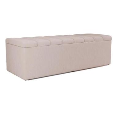 Imagem de Recamier Calcadeira Bau 160 cm Dalia Linho Artte - Arte das Cabeceiras