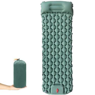 Imagem de Colchão Inflável Automático Trekking Solteiro Em Nylon 215x58x6 Cm Zelt