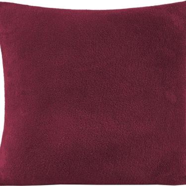 Imagem de Capa Almofada Veneza Manta Fleece 1 Peça 45cm X 45cm 100% Poliéster - Vinho