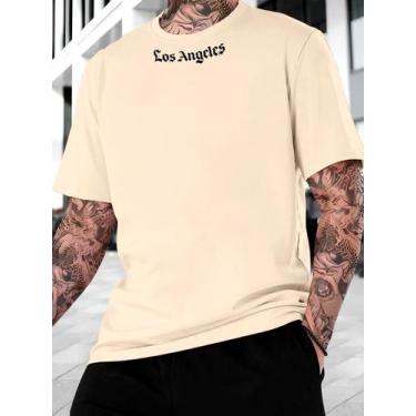 Imagem de Camiseta Masculina Streetwear Algodão Los Angeles Tshirt - Moda Club, 