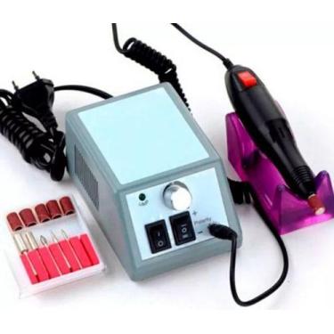 Imagem de Lixadeira Motor Unha Elétrica Profissional Gel Fibra Oferta - Mr Venda