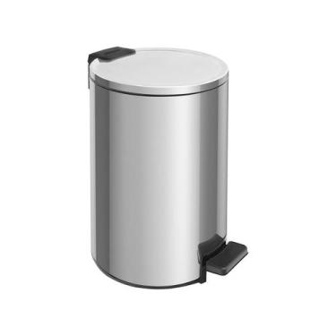 Imagem de Lixeira Loop Aço Inox Polido Balde Interno e Pedal 12 Litros - Tramont