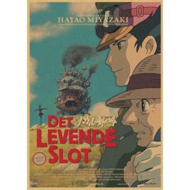Imagem de Imagem de arte de parede de pôster Howl's Moving Castle Anime Art - yi