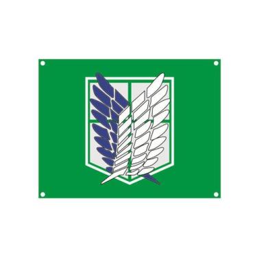 Imagem de Tapeçaria para pendurar na parede Attacks on Titans Erens Jaegers Anim