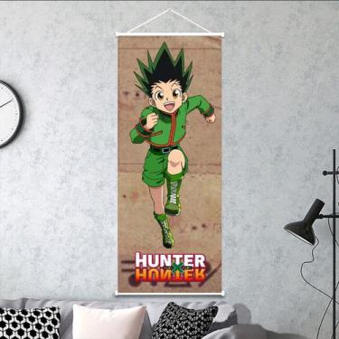 Imagem de Pintura artística de parede em tela Hunters Gons Freecss Anime 30x75cm