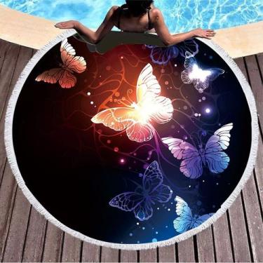 Imagem de Tapeçaria, borboleta, microtecido de parede, 150x150cm, estética de qu