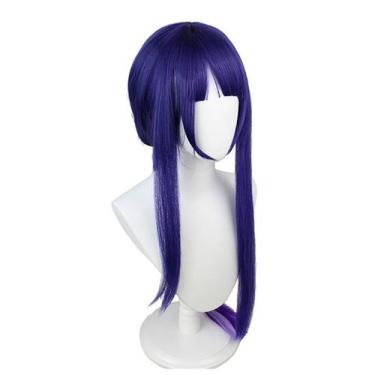 Imagem de Peruca de cosplay Genshins Impacts Beelzebuls, cabelo sintético de 90 