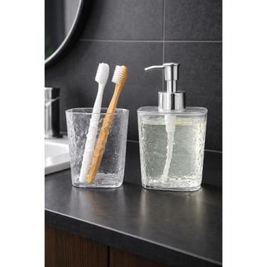 Imagem de Kit Organizador Banheiro Porta Sabonete Líquido + Porta Escova de Dent