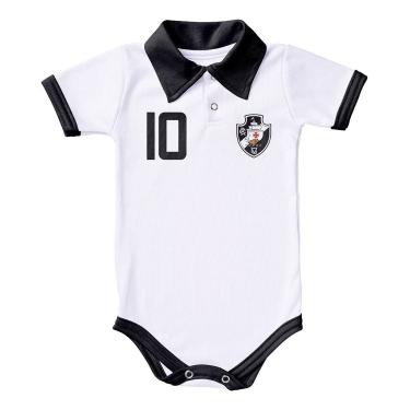 Imagem de Body Vasco Polo Branco Torcida Baby