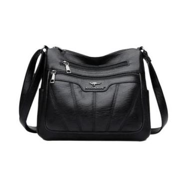 Imagem de Bolsa De Ombro De Luxo Em Couro Macio De Grande Capacidade Para Mulher