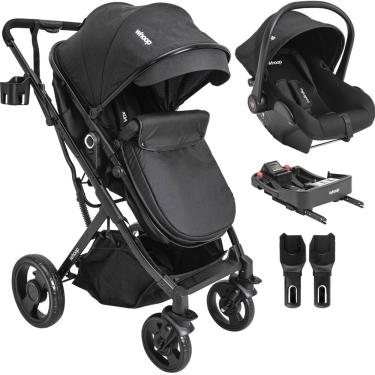 Imagem de Carrinho de Bebe Bebe Conforto Colinho Base ISOFIX Kiddo Vox II Preto