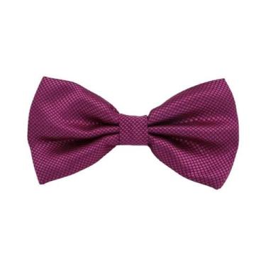 Imagem de Gravata Borboleta Masculina Sólida Clássica Xadrez Da Moda Para Casame