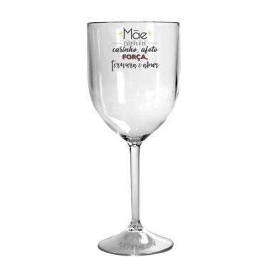 Imagem de Taça Vinho Acrílico Para Dia Das Mães - Meu Exemplo