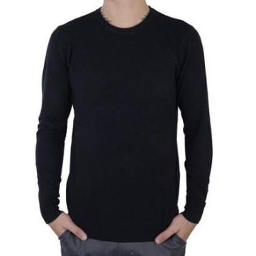 Imagem de Blusa Masculina Broken Rules Sueter Tricot Preta - 590200-Masculino