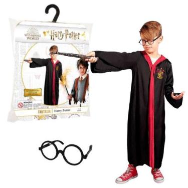 Imagem de Fantasia do Harry Potter Infantil Capa Grifinória de Luxo - Fantasias 