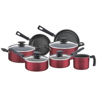 Imagem de Conjunto de Panelas Tramontina Bergamo 20399/783 - Alumínio 7 Peças