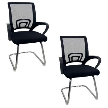 Imagem de Kit 2 Cadeiras De Escritório Begônia Oficial Fixa - Oficial Webshop