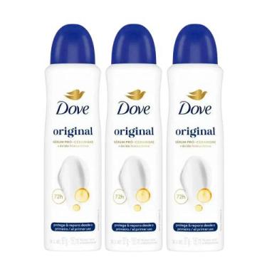 Imagem de Kit Desodorante Aerosol Dove Original 150ml - 3 Unidades