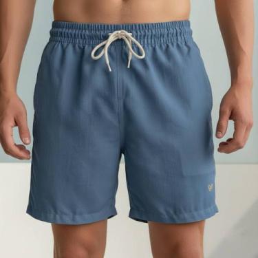 Imagem de Short Masculino em Linho Premium com Elástico e Cordão Bermuda Casual 