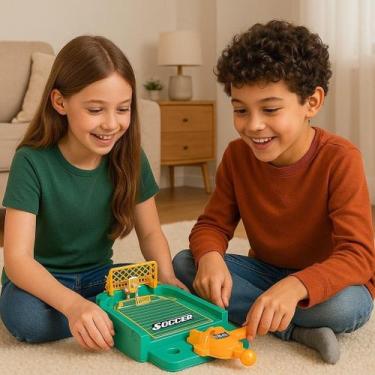 Imagem de Mini Jogo Futebol Mesa Duelo Fut League Gol Brinquedo Infantil Competi